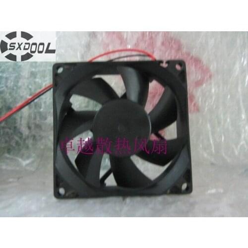 SXDOOL 80mm cooling fan JF0825S2H-R 8025 8CM 80mm inverter silent fans 24V 0.15A