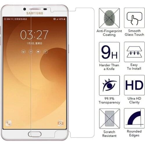9H Tempered Glass For Samsung Galaxy C7 C9 Pro C8 Screen Protector On For Samsung Galaxy S4 S5 S6 S7 Glass Film