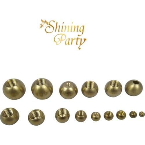 10Pcs/Lot M3/M4/M5/M6/M10/M12 Brass Female Ball Head, Hanging Brass Ball Nut, Light Cap Nut Cover, Lighting Accessories