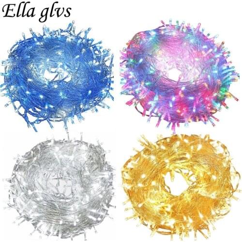 10PCS 50M 500LED String Lights 110V 220V With 8 Modes Waterproof For Christmas Party Wedding Decoration