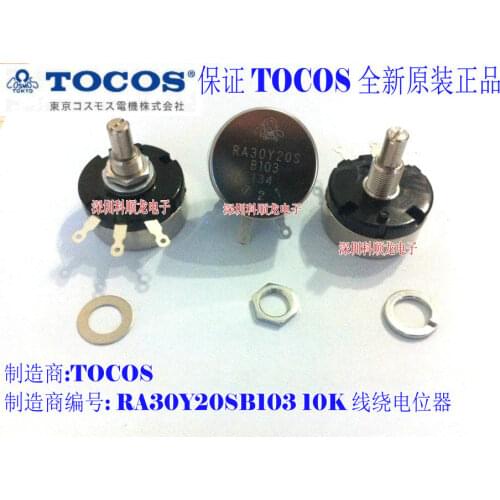 100%Original New TOKYO COSMOS TOCOS RA30Y20S RA30Y20SB102 RA30Y20SB202 RA30Y20SB502 RA30Y20SB103 1K 2K 5K 10KOHM Potentiometers