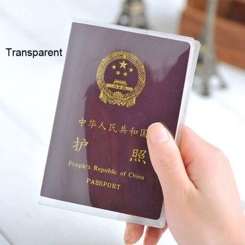 100pcs/lot Transparent Passport Protective Passport Cover Waterproof Document Bags Sleeve