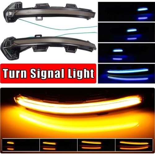 2pcs For VW New Passat B8 2015-2020 Dynamic Led Turn Signal Rearview Mirror Indicator Blinker Light