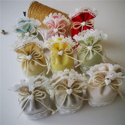 2PCs 10x14cm Organza Bags Jewelry Rings Packaging Bags Wedding Party Decoration Drawable Candy Tea Cosmetic Bags Gift Pouches