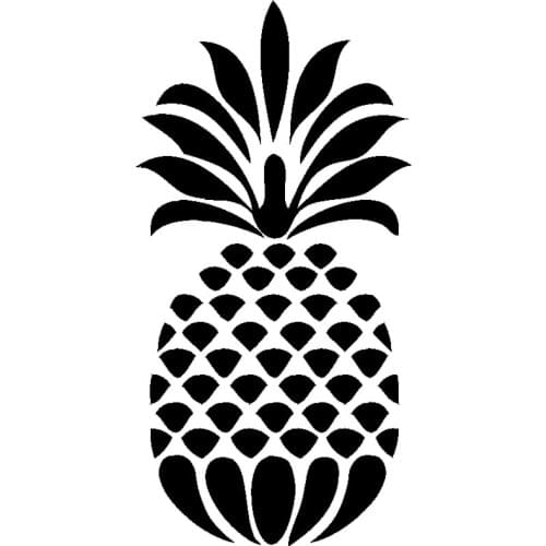 9.1cm*18cm Pineapple Fashion Stickers Decals Car Styling Vinyl