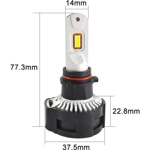 Fortek Car LED Headlight Bulbs 12V ALL-IN-ONE Conversion Kit 9000 lumen led headlights PSX26W H4/H7/H11/H13/H16/9005/9006/9007