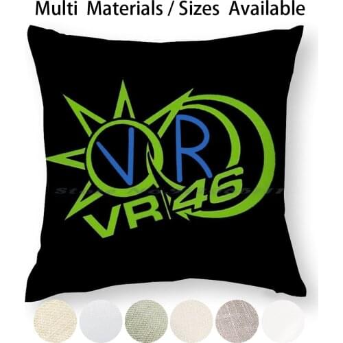 Vr-Pillow Case Throw Pillow Cover Cotton Linen Flax Motorcycle Race Racing Motorbike Marquez Motorsport Superbike 46 Rider