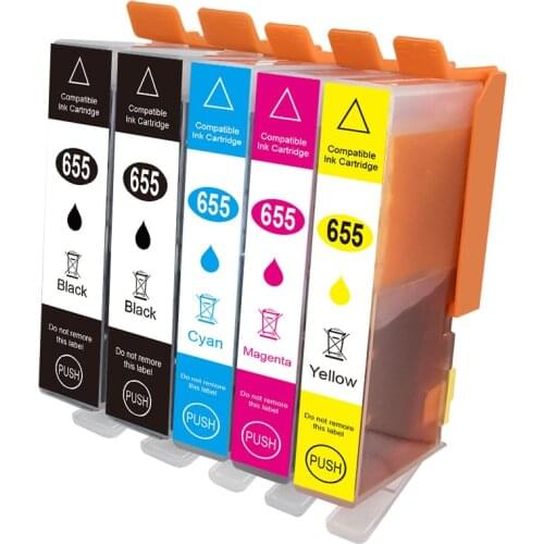 Manbaink For HP 655 Ink Cartridges For HP655 Cartridge 655XL Deskjet 6520 6525 6625 3525 4615 4625 5525 3525 Printer