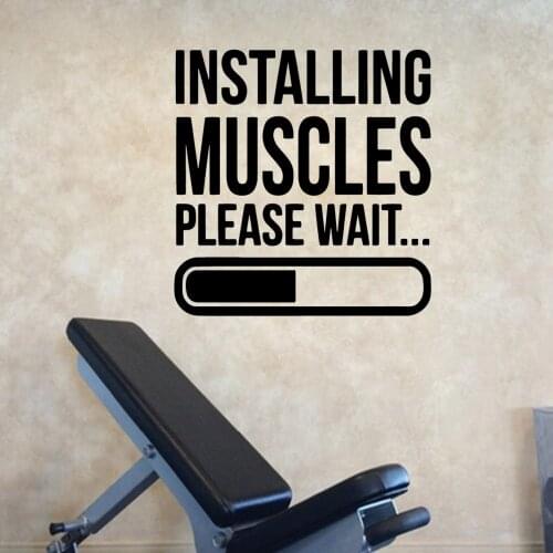Hot GYM Wall Decal Art Vinyl Stickers For Bedroom Decoration Vinyl Art Decal