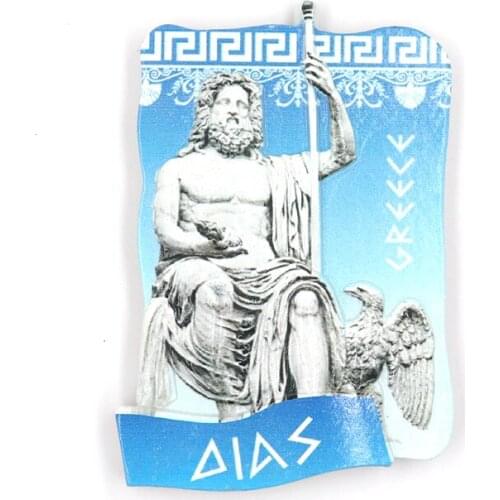 Greece Athens Crete 2nd Wave 3D Print Resin Refrigerator Stickers Tourism Viewpoints Souvenir Magnetic Gifts Fridge Home Decor