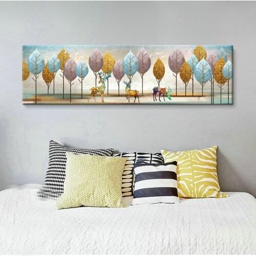 Abstract Gold Tree Canvas Painting Wall Pictures For Living Room Home Decor Posters And Prints Modern Nordic HD Unique Art Gift
