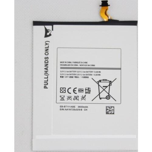 ISUNOO 5pcs/lot Replacement Battery EB-BT111ABE For Samsung SM-T110 SM-T111 T116 EB BT111ABE Authentic Tablet Battery 3600mAh