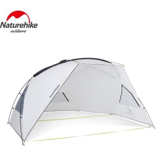 Naturehike Camping Tent Awning 3.6kg 210T Polyester Fabric Canopy Tarp Rainproof PU 1000mm UV Protection Sun Shelter UPF40