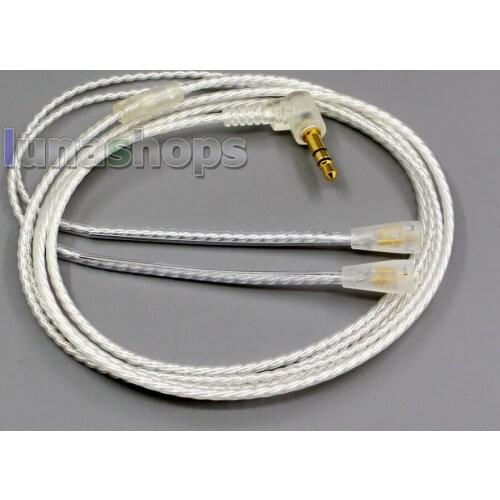 Silver Plated OCC Earphone Cable For Sennheiser IE8 IE8I Headphone LN005017