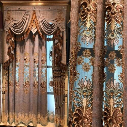 Luxury Embroidered Sheer Curtains for Living Room Bedroom Kitchen Door Tulle Curtains Drapes Window Treatments