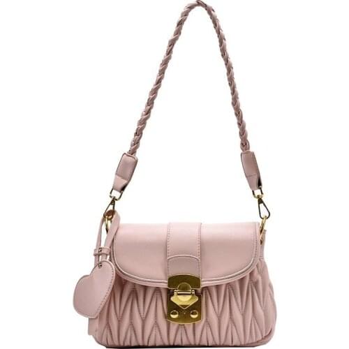 Pink Sugao deisgner crossbody bag women handbag purse small new fashion shoulder handbag hot sales chain bag mini lady phone bag