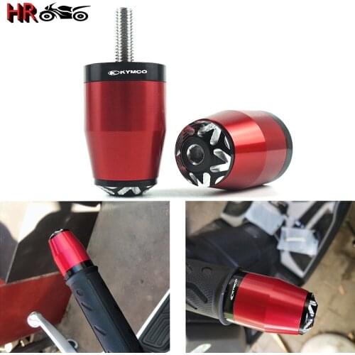Motorcycle CNC Handlebar Grips Handle Bar Ends Plug For KYMCO Downtown 125 200 250 300/i 350i K-xct 300 Xciting 250 300 400/i
