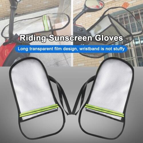 Mew Motorcycle Riding Sunscreen Gloves UV Sun Protection Gloves Windshield Waterproof Gloves For Moto Electric Vehicles Driving