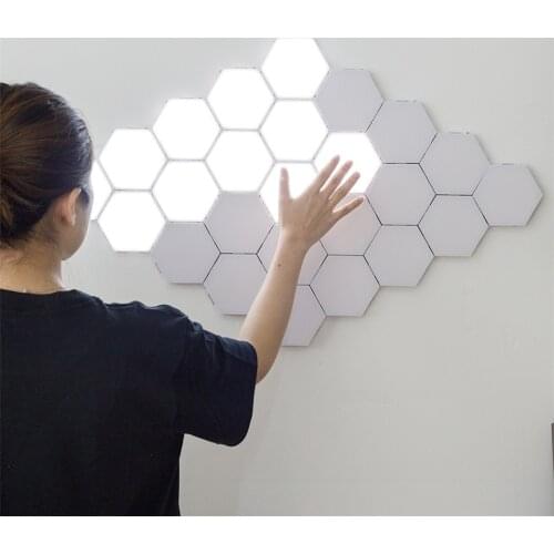 Modern Design LED Wall Lamp British Creative Honeycomb Modular Assembly Helios Touch Wall Lamp Quantum Lamp Magnetic Wall Lights