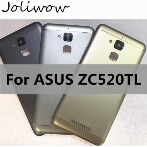 For ASUS ZenFone 3 Max ZC520TL X008D Back Battery Cover Door Housing case with Volume Power Button Camera Lens Replacement