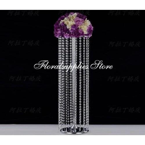 10PCS acrylic crystal wedding centerpiece 27.5 inch tall flower stand Table decor wedding supplies Wedding event decorations