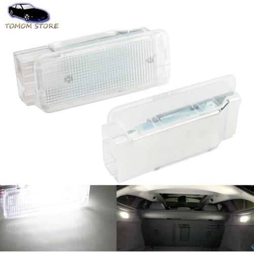 2Pcs 18SMD LED White Car Interior Luggage Compartment Light for Peugeot 206 207 306 307 308 406 407 408 508 607 807 1007 3008