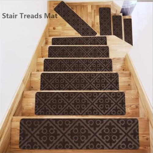 5/8Pcs 76x20cm Safety Stair Mat Floor Pad Home Self Adhesive Step Carpets Ladder Tread Rug Rugs Mute Protector Mat Soft Washable