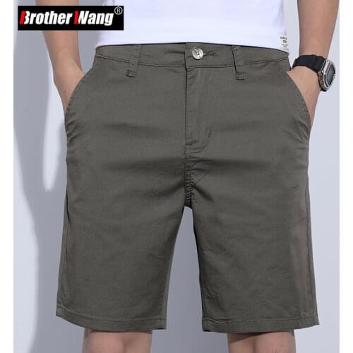 5 Colors Classic Style Mens Slim Shorts 2021 Summer New Business Fashion Thin Stretch Short Casual Pants Male Beige Khaki Gray