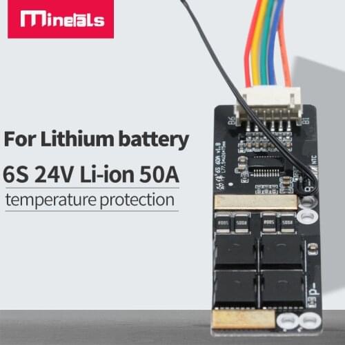 6s 22v bms for 3.6v 3.7v battery 4.2V charge 2.7V discharge protection equilibrium temperature Lithium Battery Protection pcm