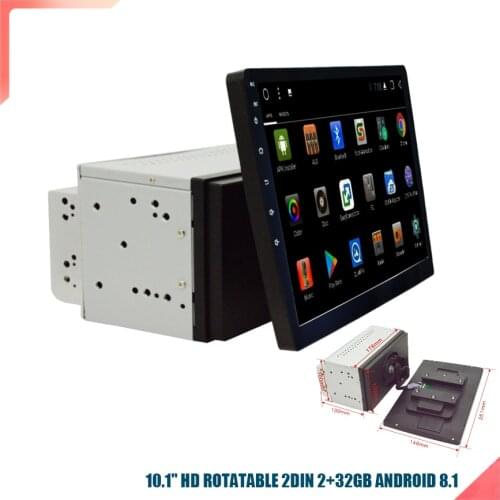 10.1" Android 8.1 HD 2DIN Car GPS Bluetooth MP5 Player Wifi 3G 4G OBD DVR TPMS Quad-core 2RAM+32G ROM