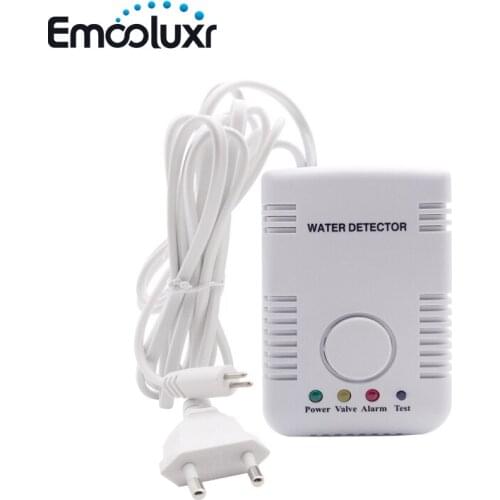Standalone Water Leakage Detector Water Leaking Sensor Detector AC Plug-in Leak Alarm with Sensitive Water Probe Sensor