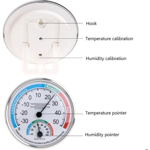 Household Analog Thermometer Hygrometer Temperature Humidity Monitor Meter Gauge