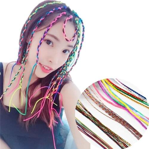 5-100 Pcs/lot Kid Women Girl Female Bohemia Style Womens Hair Accessories Reggae Braided Ribbon Woven Rope Hair Headdress