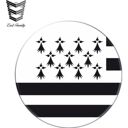 EARLFAMILY 13cm x 13cm Auto Moto Bike Suitcase Laptop Flag Round Britain Decal Reflective Car Sticker Waterproof 3D Car Styling