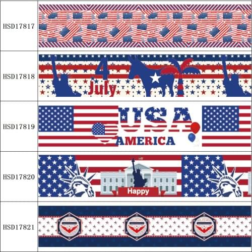 HSDRibbon free shipping 3" 75mm heat transfer printed hsd-design series Grosgrain Ribbon 50Yards/Roll