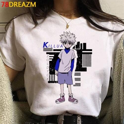 Hunter x Hunter Hisoka Killua summer top clothes men couple clothes ulzzang plus size 2021 vintage clothes t shirt kawaii