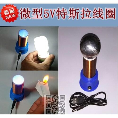 Miniature 5V Tesla Coil Technology, Electronics, DIY, Small Production, Invention, Etc
