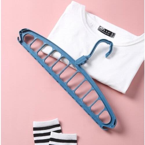 Multifunctional hanger household underwear folding magic storage creative rotating hanging clothes anti-skid drying rack