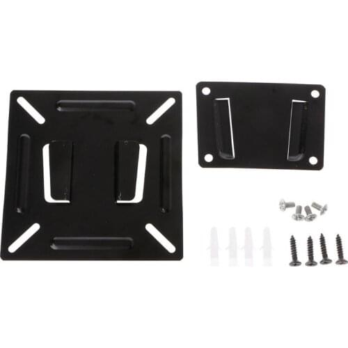 12-24 Inch TV Monitor Flat Screen VESA 75/100 LCD LED TV Wall Mount Bracket Flat Panel TV Holder Stand Bracket
