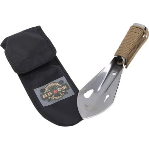 Stainless Steel Garden Shovel Sawtooth Hex Wrench Weeder Digging Trowel Knife Spear Garden Bonsai Spade Multi Functional Tool