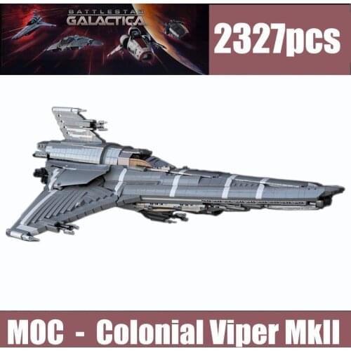 New Star Space Series Wars The Battlestar Galactica Colonial Viper MKII HighTechBuilding Block MOC-9424 Bricks Toys Kid Gift