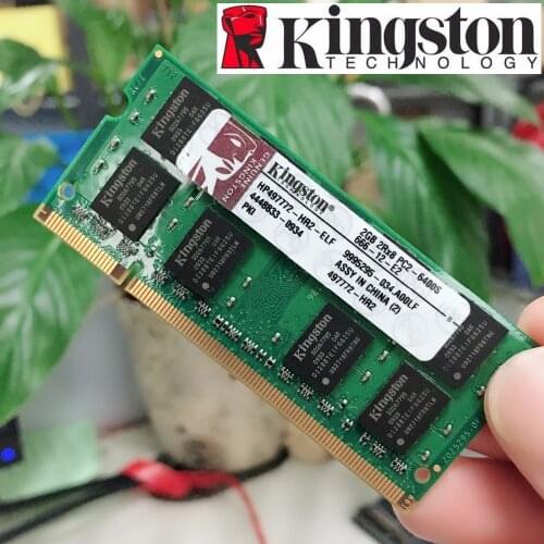 Kingston RAM 2GB 2G PC2 DDR2 800 MHZ 800MHZ 6400 6400S Memory RAM Memoria Module Notebook laptop 100% original authentic