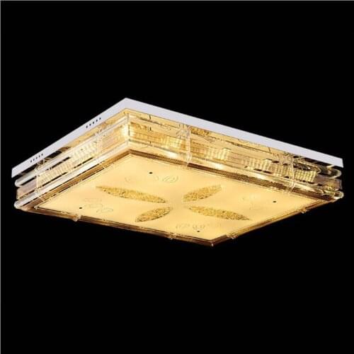 Crystal ceiling lamp Modern living room lamp Highlight living room crystal LED ceiling lighting fixture led lamps rectangle led
