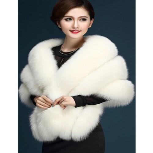 Natural fur fox fur shawl lady luxury fur shawl fur coat quality European fashion ladies winter big size lady coat