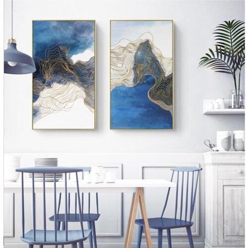 Nordic Poster Spray Wall Art Canvas Painting Abstract Picture Posters And Prints Wall Pictures For Living Room Unframed