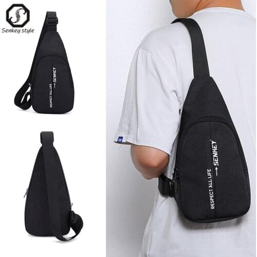 SENKEY Men Shoulder Bag Fashion Messenger Bags Multifunction Oxford Waterproof Male Corssbody Bags Teenage Travel Waist Bag Pack