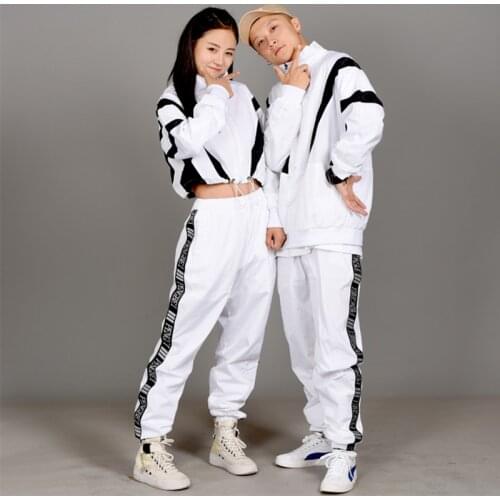 New Hip Hop Dance Costumes Female Street Dancewear Men Jazz Dancing Performance Clothing Adults Modern Stage Outfit DN5384