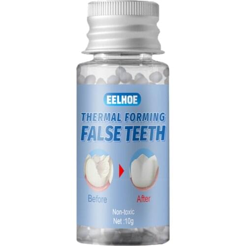 1 Bottle Thermal Beads Moldable Temporary Teeth Repair Thermal Beads
