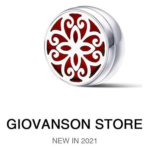 Women Gift Tie Brooch Clips Pendant Stainless Steel Charms Locket For Jewelry Making Essential Oil Perfume Diffuser Face 18mm