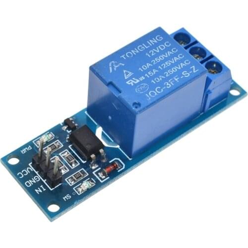 1 Channel 12V relay module with optical coupling isolation relay MCU expansion board high / level trigger